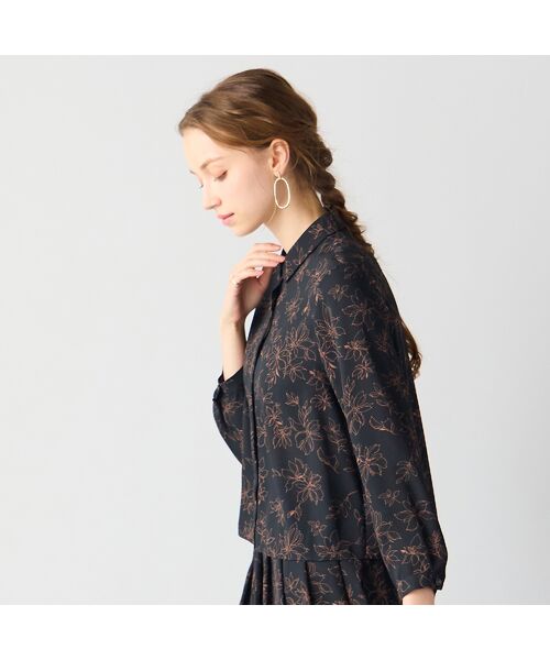 Liliane Burty ECLAT（Sサイズ） / リリアンビューティ エクラ シャツ・ブラウス | 【洗える/セットアップ対応】アムンゼンプリントブラウス | 詳細6