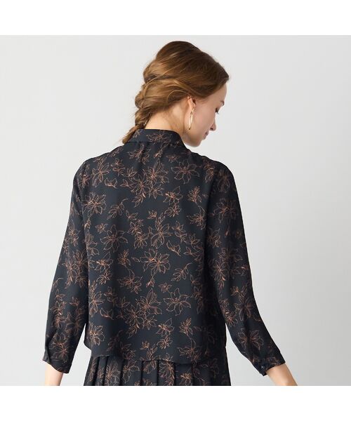 Liliane Burty ECLAT（Sサイズ） / リリアンビューティ エクラ シャツ・ブラウス | 【洗える/セットアップ対応】アムンゼンプリントブラウス | 詳細7
