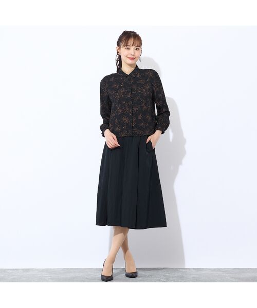 Liliane Burty ECLAT（Sサイズ） / リリアンビューティ エクラ シャツ・ブラウス | 【洗える/セットアップ対応】アムンゼンプリントブラウス | 詳細9