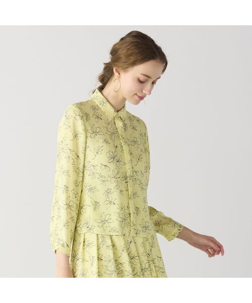 Liliane Burty ECLAT（Sサイズ） / リリアンビューティ エクラ シャツ・ブラウス | 【洗える/セットアップ対応】アムンゼンプリントブラウス | 詳細10