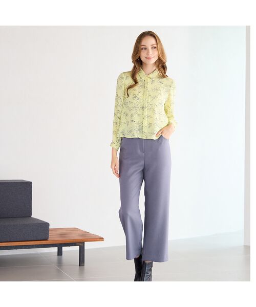 Liliane Burty ECLAT（Sサイズ） / リリアンビューティ エクラ シャツ・ブラウス | 【洗える/セットアップ対応】アムンゼンプリントブラウス | 詳細15