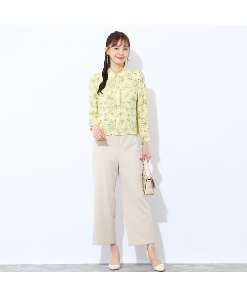 Liliane Burty ECLAT（Sサイズ） / リリアンビューティ エクラ シャツ・ブラウス | 【洗える/セットアップ対応】アムンゼンプリントブラウス | 詳細16