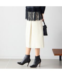 Liliane Burty ECLAT（Sサイズ） / リリアンビューティ エクラ ミニ・ひざ丈スカート | オールゴムスエードスカート