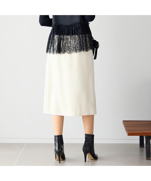 Liliane Burty ECLAT（Sサイズ） / リリアンビューティ エクラ ミニ・ひざ丈スカート | オールゴムスエードスカート | 詳細2