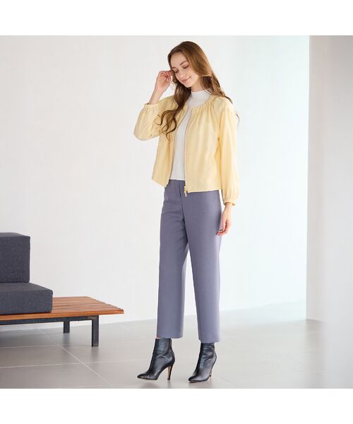 Liliane Burty ECLAT（Sサイズ） / リリアンビューティ エクラ その他パンツ | 【洗える・防しわ】ツイルストレートパンツ | 詳細5