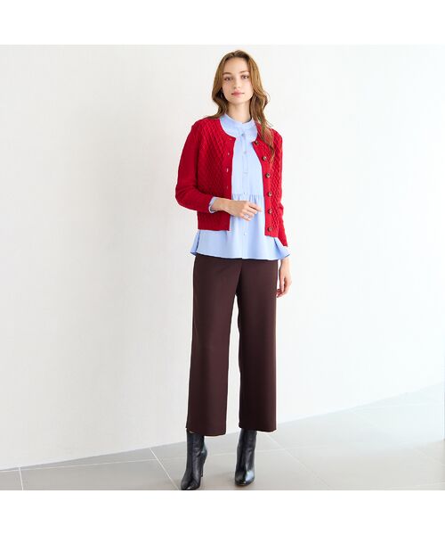 Liliane Burty ECLAT（Sサイズ） / リリアンビューティ エクラ その他パンツ | 【洗える・防しわ】ツイルストレートパンツ | 詳細10