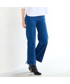 Liliane Burty ECLAT（Sサイズ） / リリアンビューティ エクラ デニムパンツ | 【洗える】センタープレスデニムパンツ