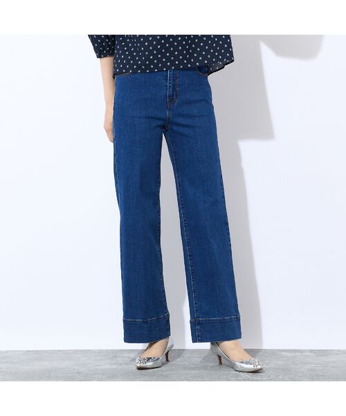 Liliane Burty ECLAT（Sサイズ） / リリアンビューティ エクラ デニムパンツ | 【洗える】センタープレスデニムパンツ | 詳細4