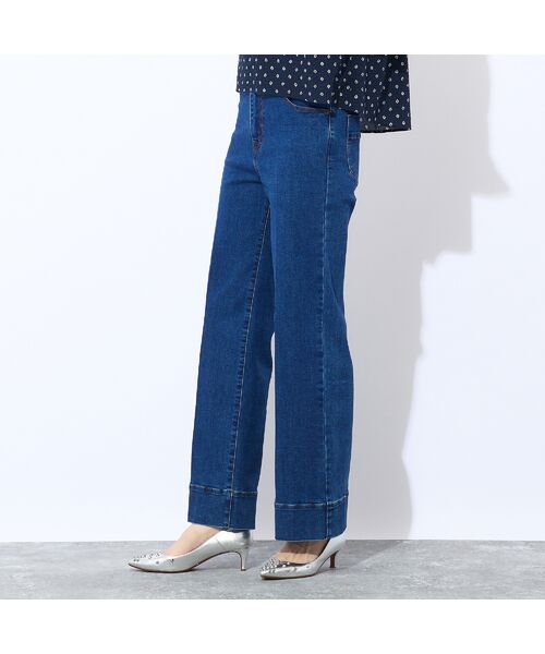 Liliane Burty ECLAT（Sサイズ） / リリアンビューティ エクラ デニムパンツ | 【洗える】センタープレスデニムパンツ | 詳細5