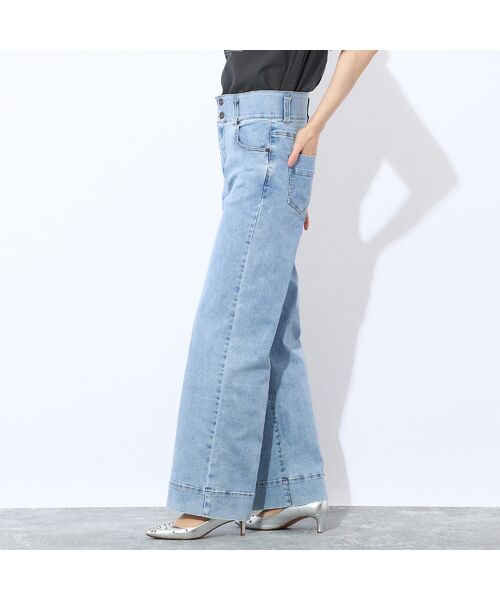 Liliane Burty ECLAT（Sサイズ） / リリアンビューティ エクラ デニムパンツ | 【洗える】センタープレスデニムパンツ | 詳細12