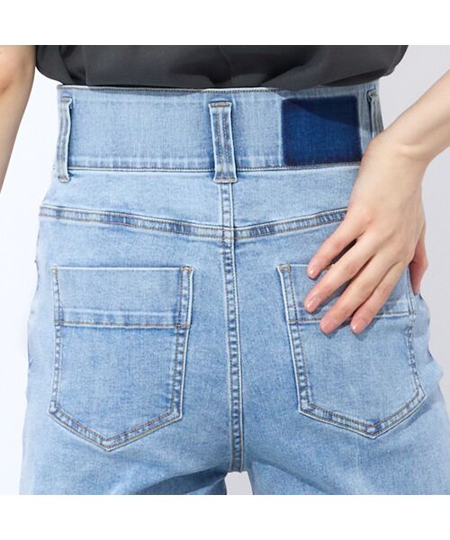 Liliane Burty ECLAT（Sサイズ） / リリアンビューティ エクラ デニムパンツ | 【洗える】センタープレスデニムパンツ | 詳細14