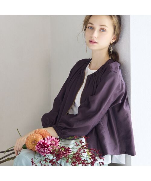 Liliane Burty ECLAT（Sサイズ） / リリアンビューティ エクラ ノーカラージャケット | シアータンブラーライトジャケット | 詳細5