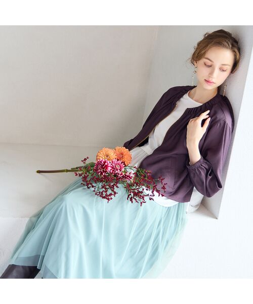 Liliane Burty ECLAT（Sサイズ） / リリアンビューティ エクラ ノーカラージャケット | シアータンブラーライトジャケット | 詳細6