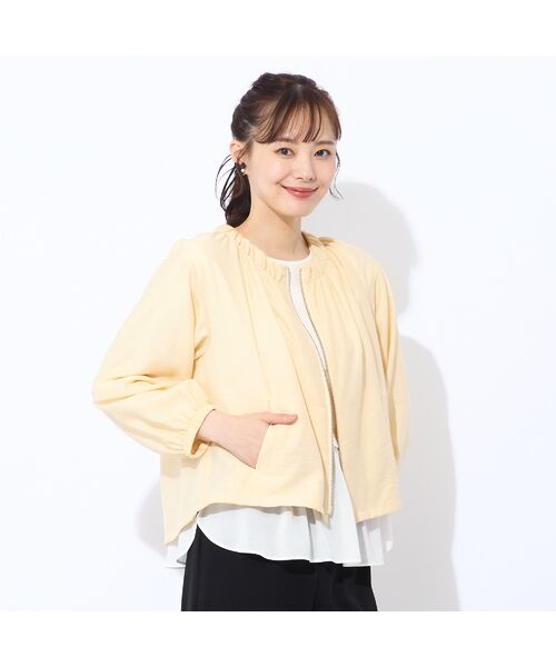 Liliane Burty ECLAT（Sサイズ） / リリアンビューティ エクラ ノーカラージャケット | シアータンブラーライトジャケット | 詳細17