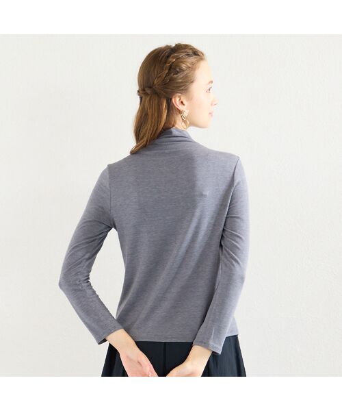 Liliane Burty ECLAT（Sサイズ） / リリアンビューティ エクラ カットソー | 【洗える】吸湿発熱ハイネックTシャツ | 詳細3