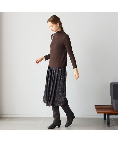 Liliane Burty ECLAT（Sサイズ） / リリアンビューティ エクラ カットソー | 【洗える】吸湿発熱ハイネックTシャツ | 詳細9