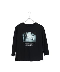 Liliane Burty ECLAT（Sサイズ） / リリアンビューティ エクラ カットソー | 【洗える】綿100％ドッグプリントTシャツ