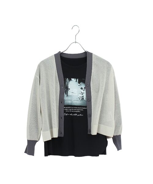 Liliane Burty ECLAT（Sサイズ） / リリアンビューティ エクラ カットソー | 【洗える】綿100％ドッグプリントTシャツ | 詳細10