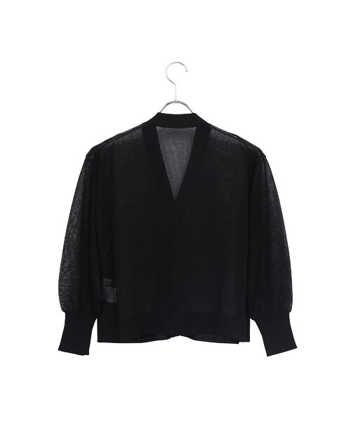 Liliane Burty ECLAT（Sサイズ） / リリアンビューティ エクラ カーディガン・ボレロ | 【洗える】シアーニットカーディガン | 詳細10