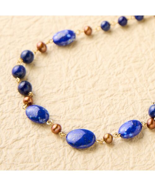 Liliane Burty ECLAT（Sサイズ） / リリアンビューティ エクラ ネックレス・ペンダント・チョーカー | 【一部店舗・オンラインショップ限定】ラピスラズリ×ブラウンマグネットネックレス | 詳細5