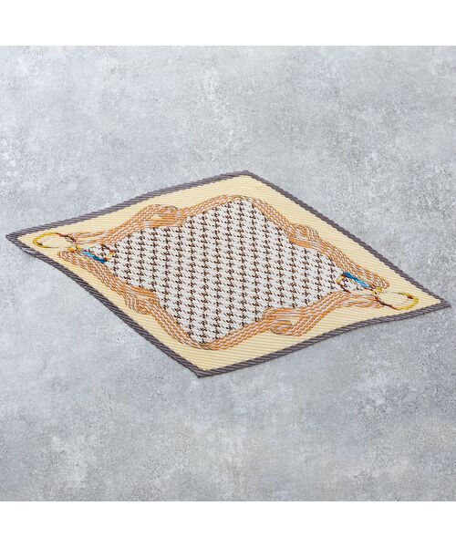 Liliane Burty ECLAT（Sサイズ） / リリアンビューティ エクラ マフラー・ショール・スヌード・ストール | 幾何柄プリーツ　ウォッシャブルスカーフ | 詳細3