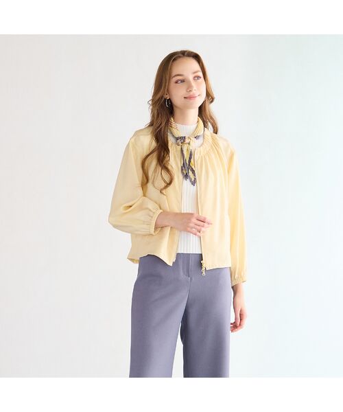 Liliane Burty ECLAT（Sサイズ） / リリアンビューティ エクラ マフラー・ショール・スヌード・ストール | 幾何柄プリーツ　ウォッシャブルスカーフ | 詳細6