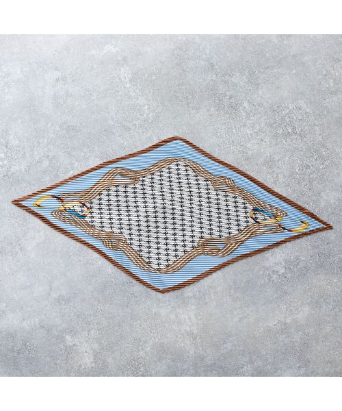 Liliane Burty ECLAT（Sサイズ） / リリアンビューティ エクラ マフラー・ショール・スヌード・ストール | 幾何柄プリーツ　ウォッシャブルスカーフ | 詳細11