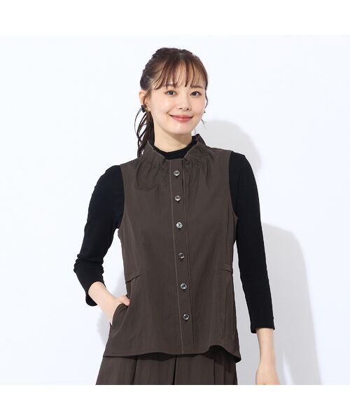 Liliane Burty ECLAT（Sサイズ） / リリアンビューティ エクラ ベスト | 【洗える/セットアップ対応】マットツイルベスト | 詳細1