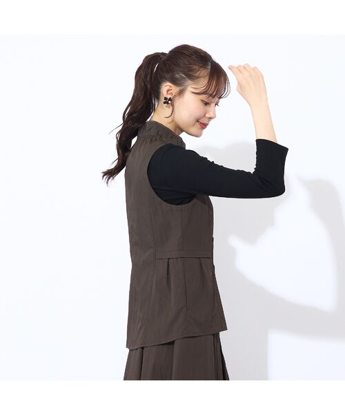 Liliane Burty ECLAT（Sサイズ） / リリアンビューティ エクラ ベスト | 【洗える/セットアップ対応】マットツイルベスト | 詳細2