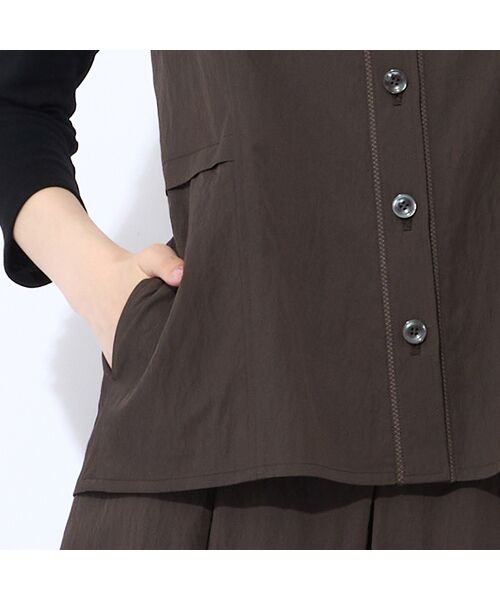 Liliane Burty ECLAT（Sサイズ） / リリアンビューティ エクラ ベスト | 【洗える/セットアップ対応】マットツイルベスト | 詳細7