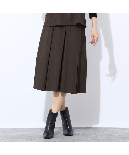 Liliane Burty ECLAT（Sサイズ） / リリアンビューティ エクラ ミニ・ひざ丈スカート | 【セットアップ対応】マットツイルスカート | 詳細1