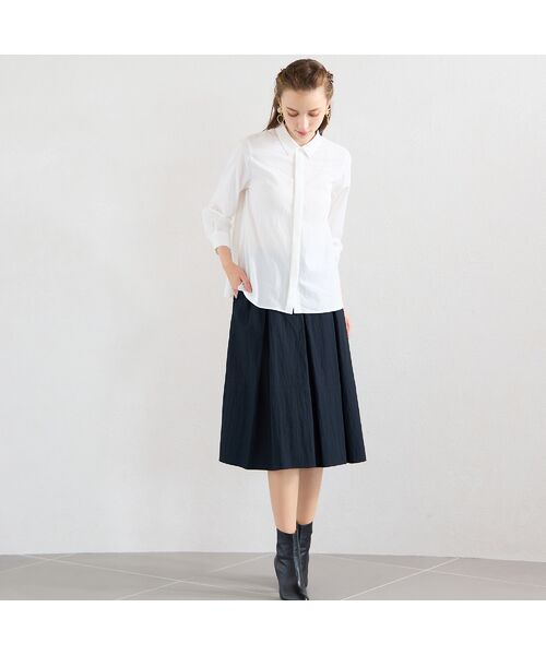 Liliane Burty ECLAT（Sサイズ） / リリアンビューティ エクラ ミニ・ひざ丈スカート | 【セットアップ対応】マットツイルスカート | 詳細14