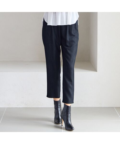 Liliane Burty ECLAT（Sサイズ） / リリアンビューティ エクラ デニムパンツ | 【洗える】ウエストゴムデニムパンツ | 詳細5