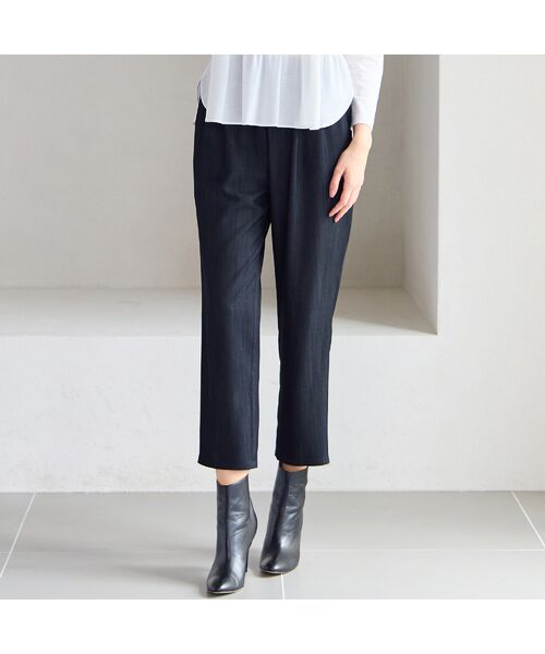 Liliane Burty ECLAT（Sサイズ） / リリアンビューティ エクラ デニムパンツ | 【洗える】ウエストゴムデニムパンツ | 詳細6