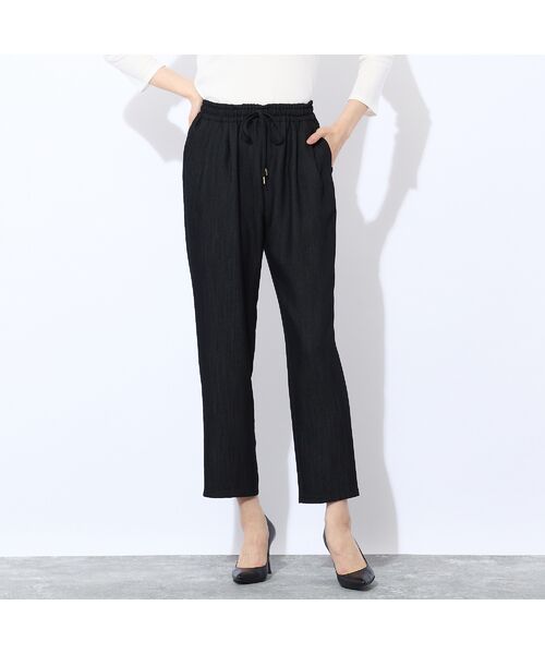 Liliane Burty ECLAT（Sサイズ） / リリアンビューティ エクラ デニムパンツ | 【洗える】ウエストゴムデニムパンツ | 詳細11