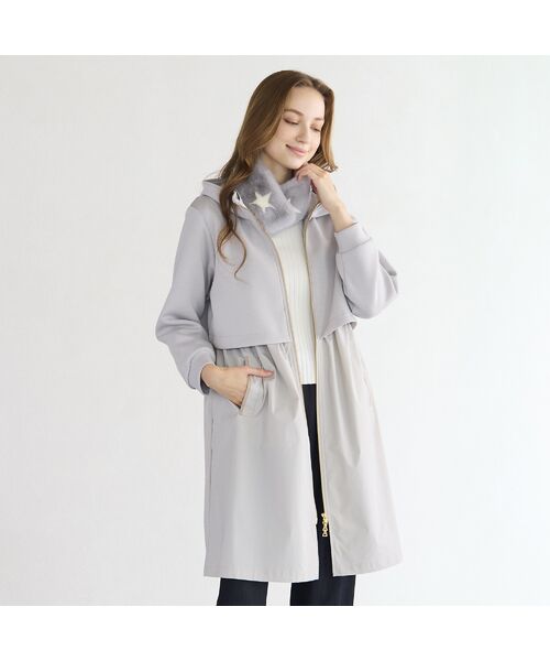 Liliane Burty ECLAT（Sサイズ） / リリアンビューティ エクラ その他アウター | ダンボール×タフタ切り替えコート | 詳細1