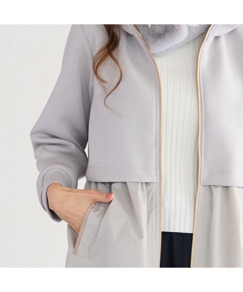 Liliane Burty ECLAT（Sサイズ） / リリアンビューティ エクラ その他アウター | ダンボール×タフタ切り替えコート | 詳細6