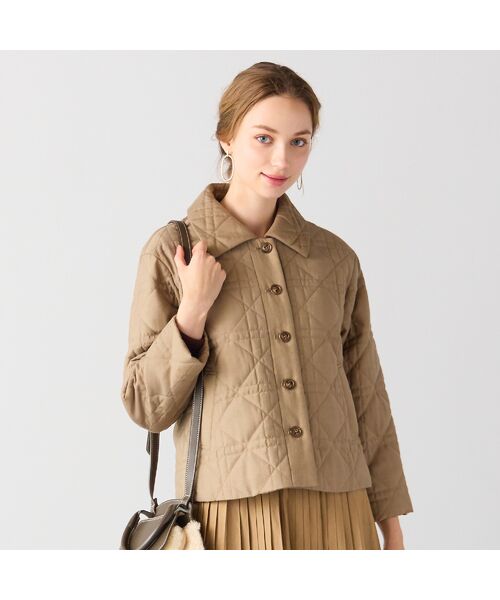 Liliane Burty ECLAT（Sサイズ） / リリアンビューティ エクラ その他アウター | ステンカラー中綿キルトジャケット | 詳細1