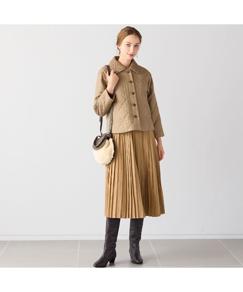 Liliane Burty ECLAT（Sサイズ） / リリアンビューティ エクラ その他アウター | ステンカラー中綿キルトジャケット | 詳細5