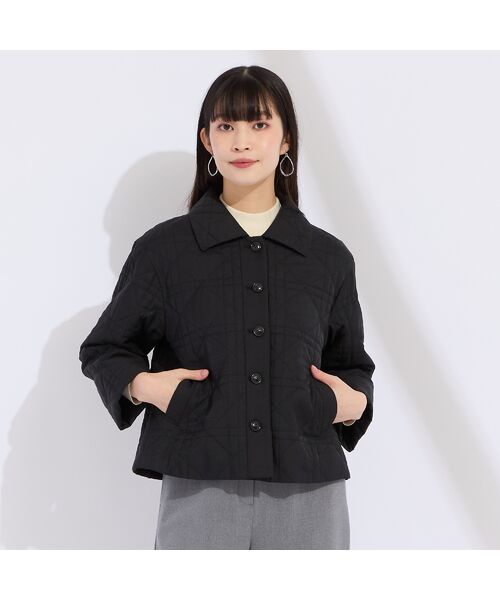 Liliane Burty ECLAT（Sサイズ） / リリアンビューティ エクラ その他アウター | ステンカラー中綿キルトジャケット | 詳細9