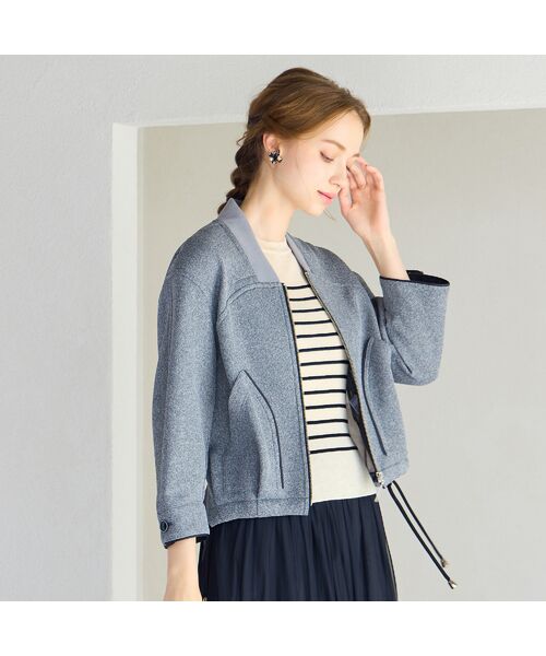 Liliane Burty ECLAT（Sサイズ） / リリアンビューティ エクラ ブルゾン | シアーニットダンボールブルゾン | 詳細2