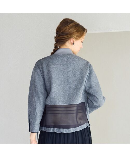 Liliane Burty ECLAT（Sサイズ） / リリアンビューティ エクラ ブルゾン | シアーニットダンボールブルゾン | 詳細4