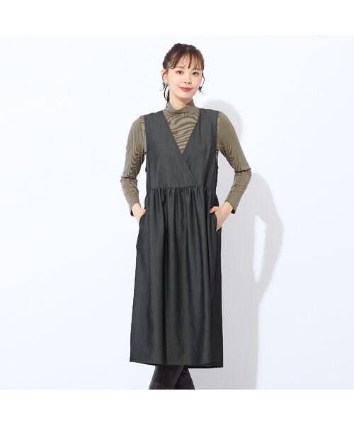 Liliane Burty ECLAT（Sサイズ） / リリアンビューティ エクラ カットソー | 【洗える】吸湿発熱　細ボーダーハイネックTシャツ | 詳細8