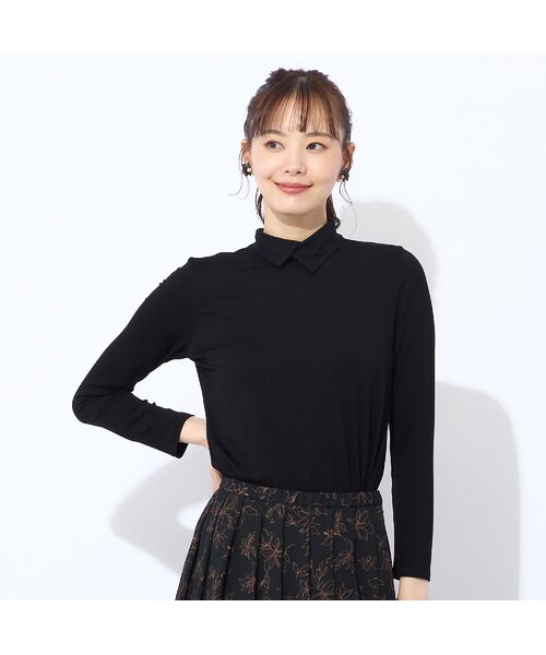 Liliane Burty ECLAT（Sサイズ） / リリアンビューティ エクラ カットソー | 【洗える】衿付きベア天竺Tシャツ | 詳細11