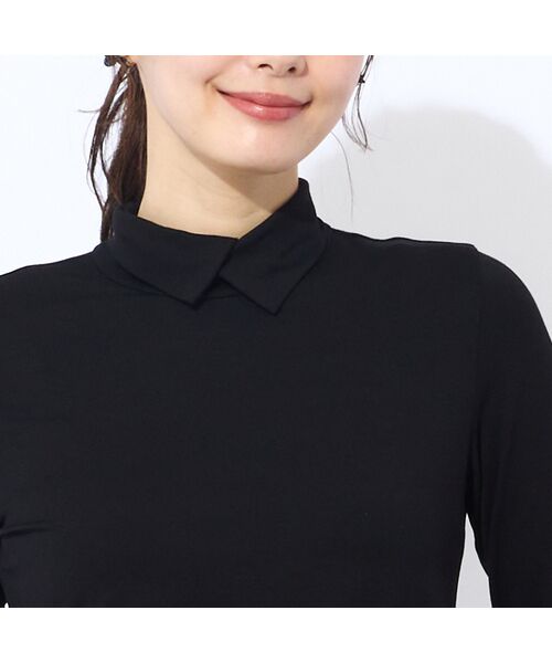 Liliane Burty ECLAT（Sサイズ） / リリアンビューティ エクラ カットソー | 【洗える】衿付きベア天竺Tシャツ | 詳細13