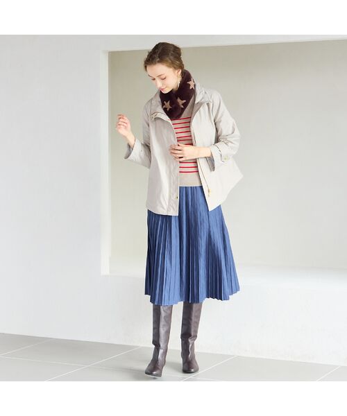 Liliane Burty ECLAT（Sサイズ） / リリアンビューティ エクラ ニット・セーター | 【洗える】リブボーダープルオーバーニット | 詳細9