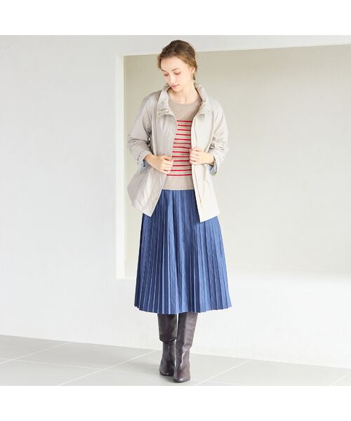 Liliane Burty ECLAT（Sサイズ） / リリアンビューティ エクラ ニット・セーター | 【洗える】リブボーダープルオーバーニット | 詳細10