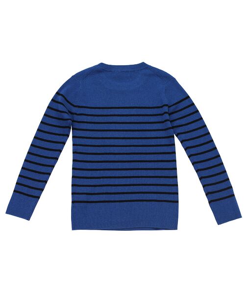 Liliane Burty ECLAT（Sサイズ） / リリアンビューティ エクラ ニット・セーター | 【洗える】リブボーダープルオーバーニット | 詳細11