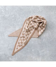 Liliane Burty ECLAT（Sサイズ） / リリアンビューティ エクラ マフラー・ショール・スヌード・ストール | 幾何柄ニットストール