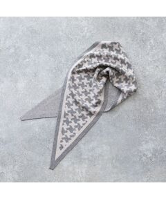 Liliane Burty ECLAT（Sサイズ） / リリアンビューティ エクラ マフラー・ショール・スヌード・ストール | 幾何柄ニットストール